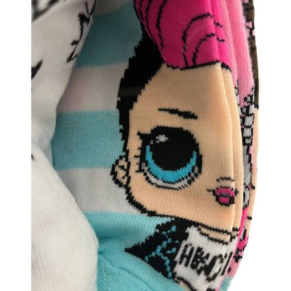 LOL Surprise No Show Socks 6 Pairs 4-10 Size Large - Picture 7 of 8